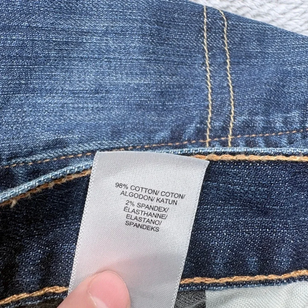 Lucky Brand 481 Relaxed Straight Jeans Mens 40x32 Blue Medium Wash Stretch Denim
